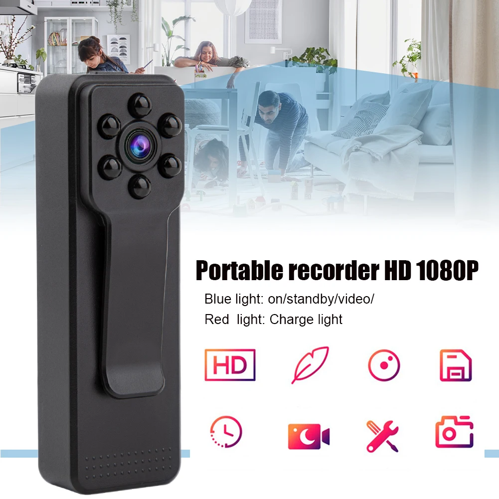 K11 mini body worn camera 1080P Portable Camara Wide Angle Video Recorder Body Camera Loop Recording Motorcycle Bike Motion Cam