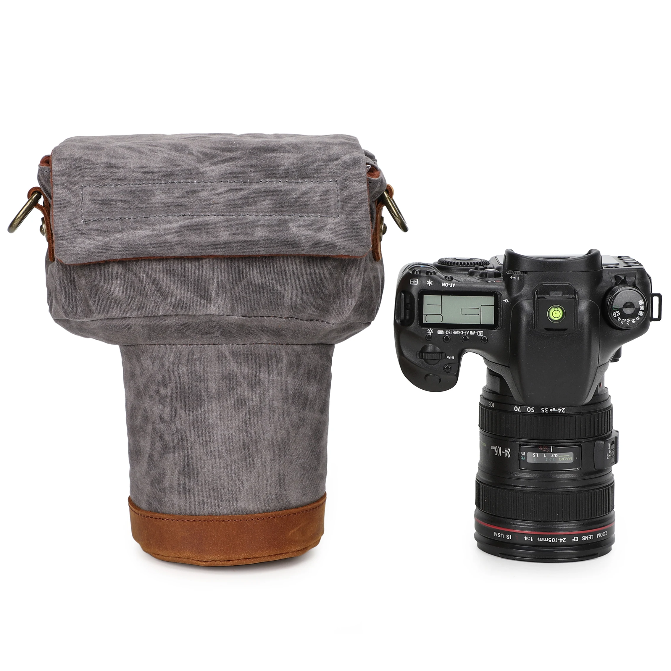 
Custom photo slr canvas padded camera photograpgy bags for dslr with strap 