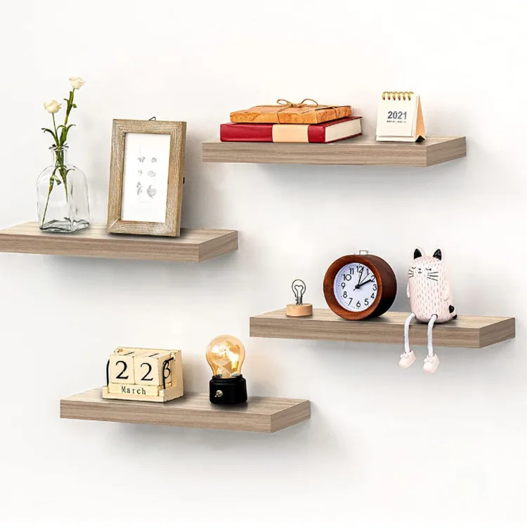 
Multifunctional upgrade design wooden wall-mounted wall shelf storage 
