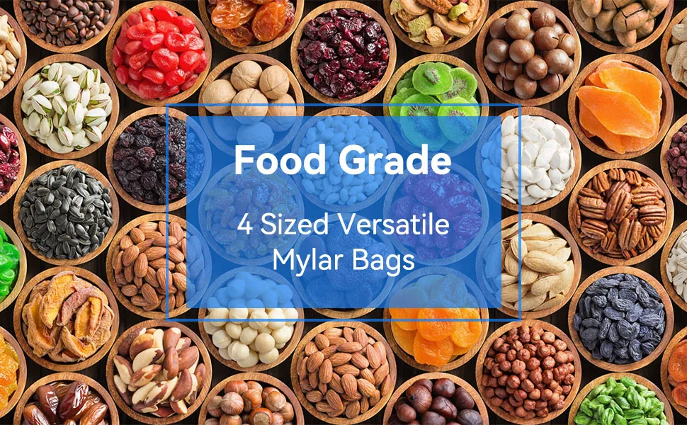 Oxygen Absorbers stick mylar bag set ziplock Aluminum foil bag Custom size Mylar Bags