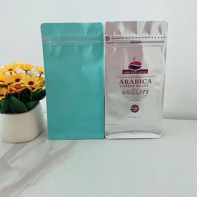 Minfly Digital Printing Custom Plastic 250g 500g 1kg Stand Up and Zipper Lock Coffee Bean Bag with Valve and Clear Window