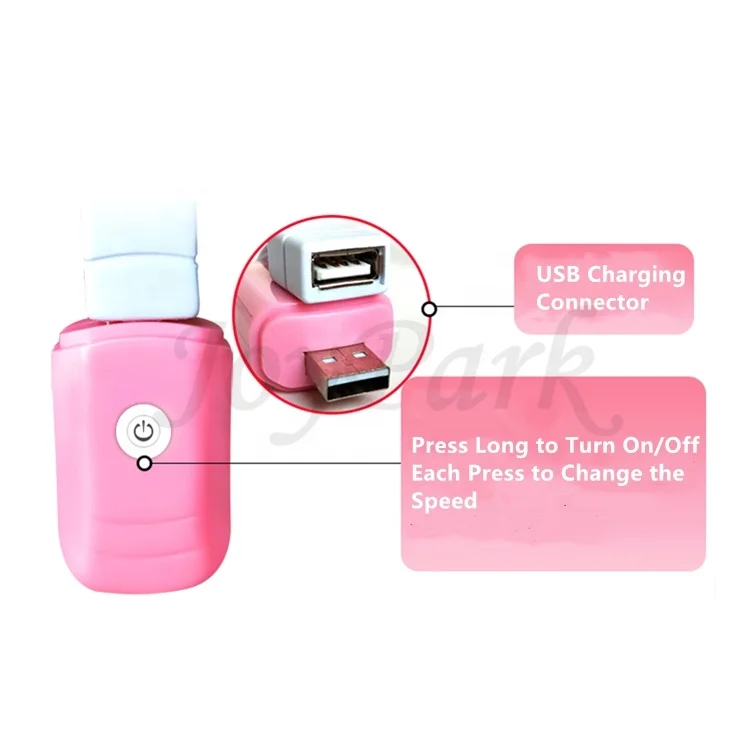 JoyPark Popular USB Charge Tongue Remote Control  Bullet Vibrator Clitoris Vibrating Bullet for Women