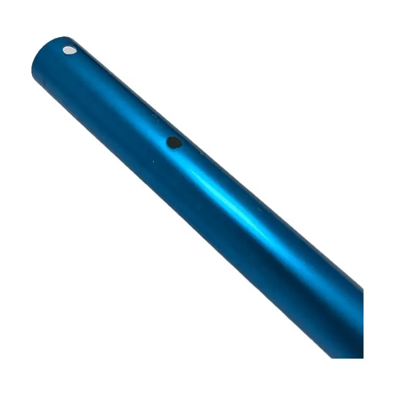 Blue color aluminium Pool telescopic pole  for swimming pool cleaning equipment