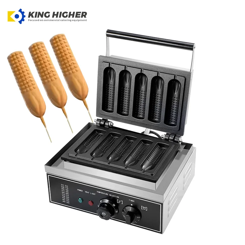 High Quality Electric Corn Dog Waffle Maker Hot Dog Machine Sausage Snack Machine High Productivity Food Shops Retail Industries
