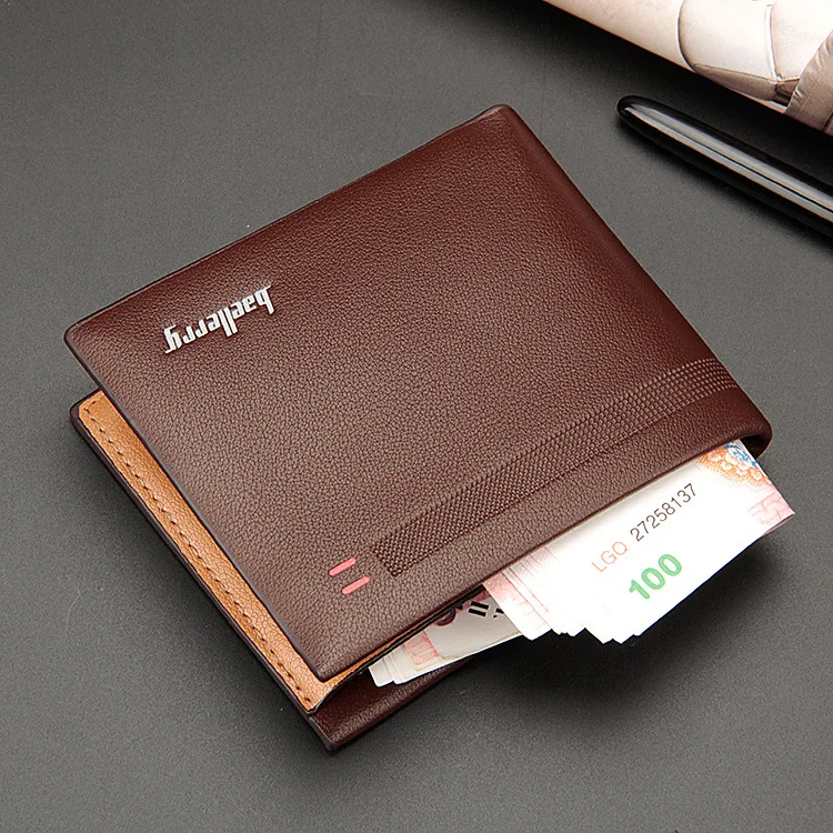 Hot sales high quality genuine leather Classic Man Wallet Leather Quality purse Men wallets slim