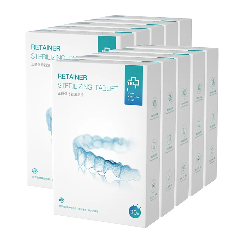 30 tablet/box Oral Care Aligner Retainer Cleaning Tablet Braces