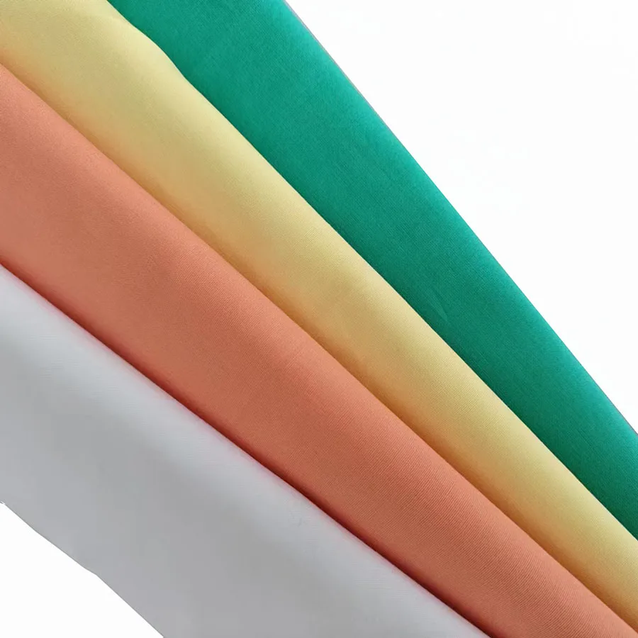 Customized plain dyed 100% cotton 40*40 shirting fabric poplin pocket fabric for summer dress