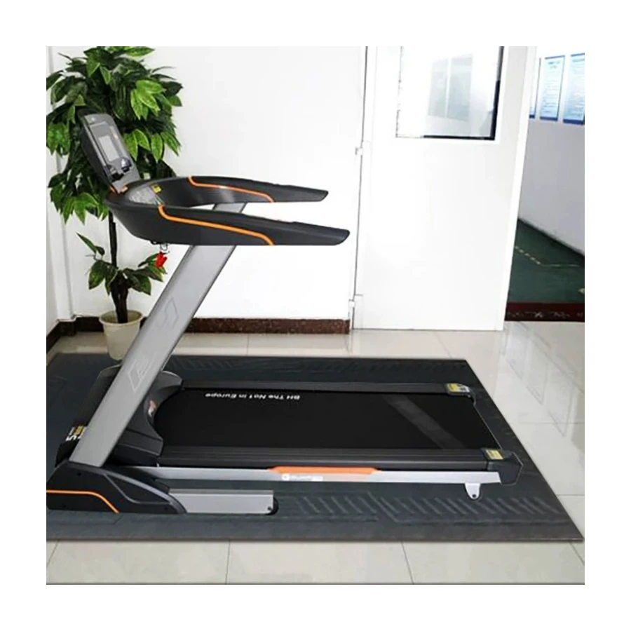 High Density Anti Slip Custom Treadmill Exercise Bike Trainer PVC Fitness Equipment Mat