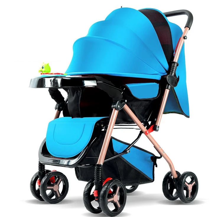 Multi Color Baby Strollers Luxury  3 in 1 Trolley High Landscape Baby Stroller Foldable Cheap Stroller Baby Newborn