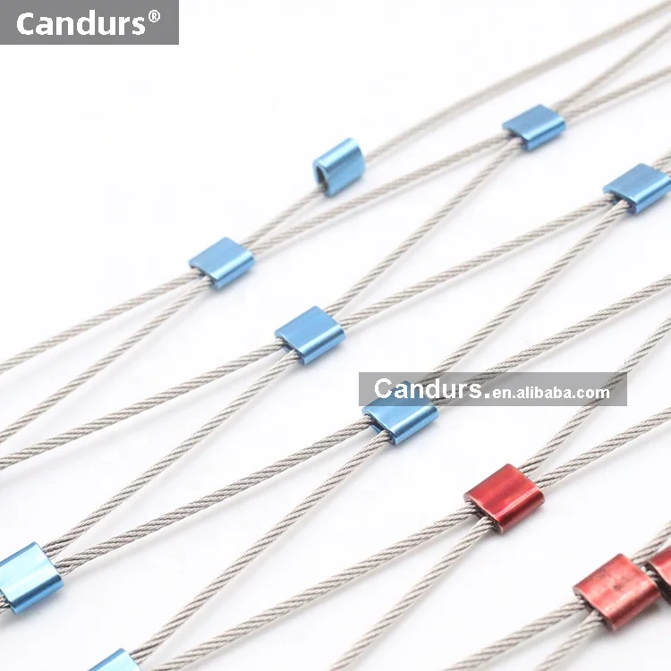 PVD White Golden Bronze Black Red Green Stainless Steel Wire Rope Cable Mesh