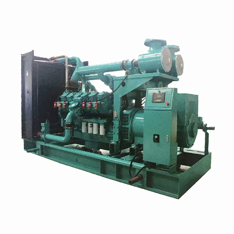 500kw Turbine Natural gas/Biogas/LPG DC electric start Generator Set