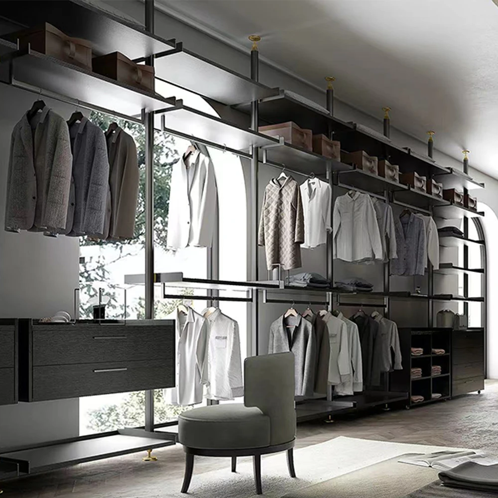 Boloni 6 door wooden dimensions folding doors wardrobe closet cabinet in dubai