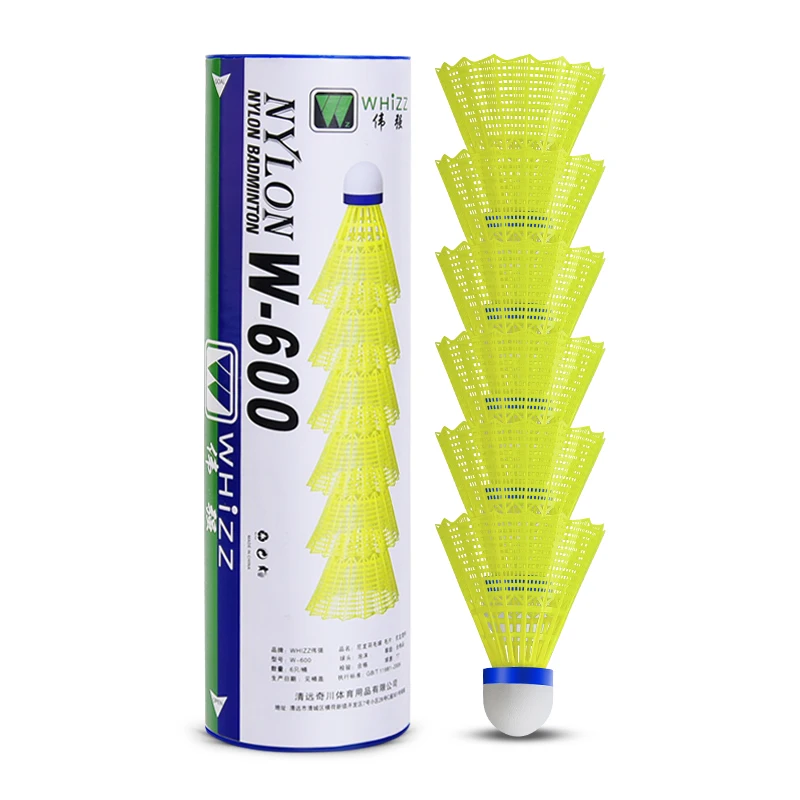 Wholesale delivery soon durable nylon shuttlecock badminton for playing practice good quality plastic shuttlecock