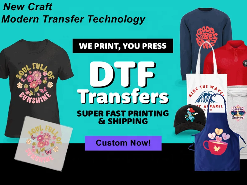 Изготовленный на заказ логотип DTF с рождественской печатью готовый к нажатию теплопередача наклейка для трафаретной печати Валентина дизайн