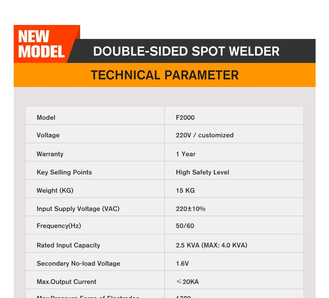 portable resistance spot welder for double-faced metal spot welding