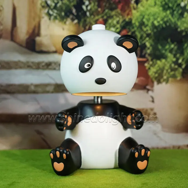 Cute panda wax lamp Cartoon robots decorate romantic atmosphere melting candle lights