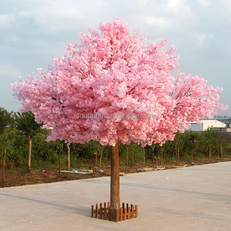 Artificial silk cherry blossom table tree flowers wedding centerpiece trees for sell decoration wholesale