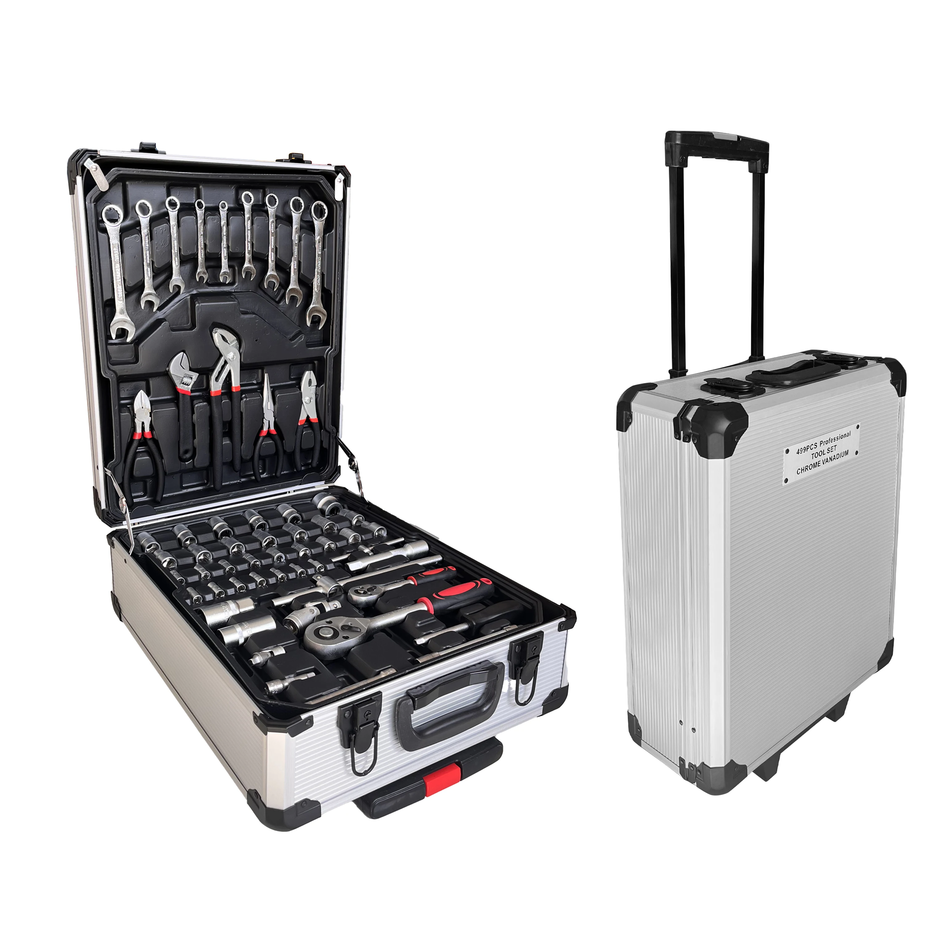 499 pc Workshop Maintenance Combo Tools Case caixa de ferramentas Mechanic Tool Box Household Spanner Tool Set