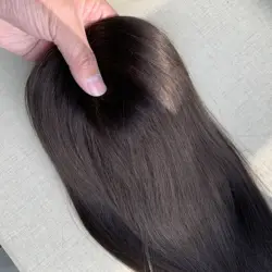 STOCK Hot Selling Balayage Color Monofilament Base Hair Toppers Mono Lace Hair Pieces For Thinning Hair Women