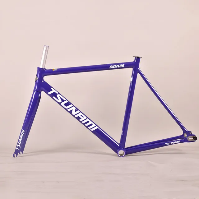 2021 New TSUNAMI SNM100 700c Aluminum Fixed Gear Frame and Fork Fixie Bike 49cm 52cm 55cm High Quality Bicycle Parts Frameset (1600279539539)