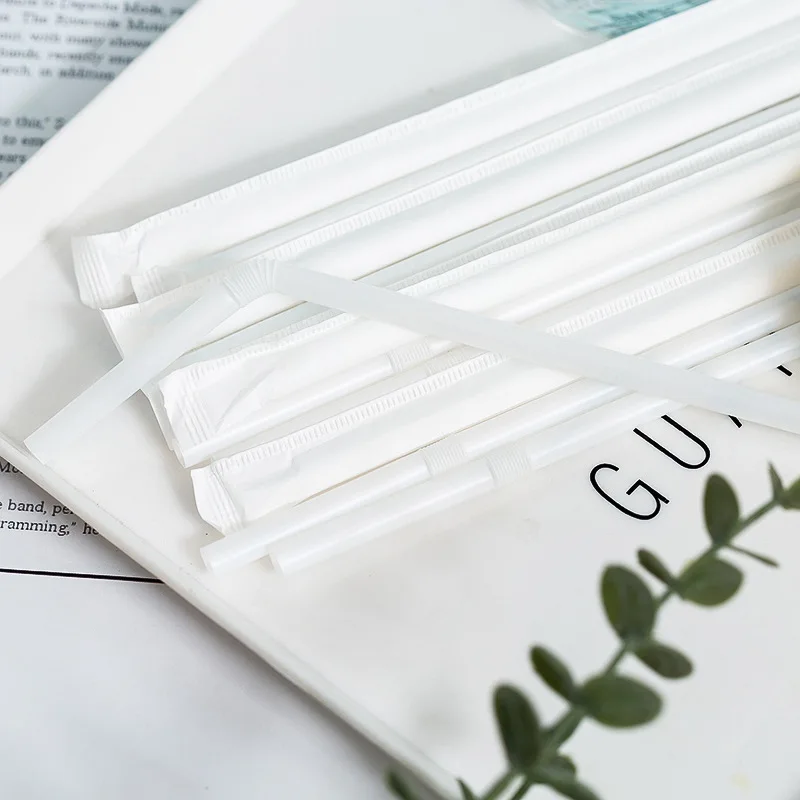 Eco friendly size pla corn straws plastic biodegradable for drink