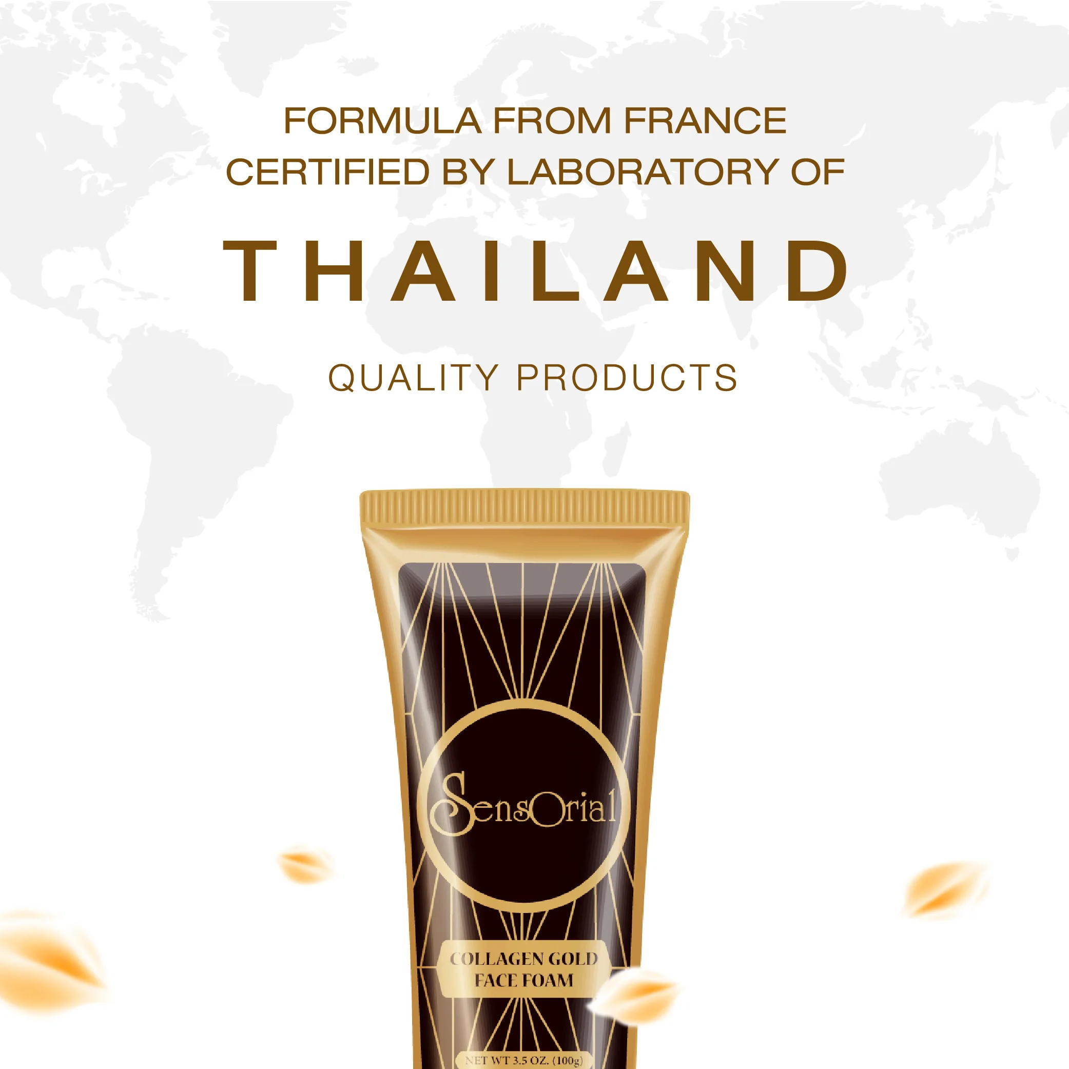 Sensorial Collagen Gold Baby Face Foam Cleansing Whitening Anti Wrinkles 100 g