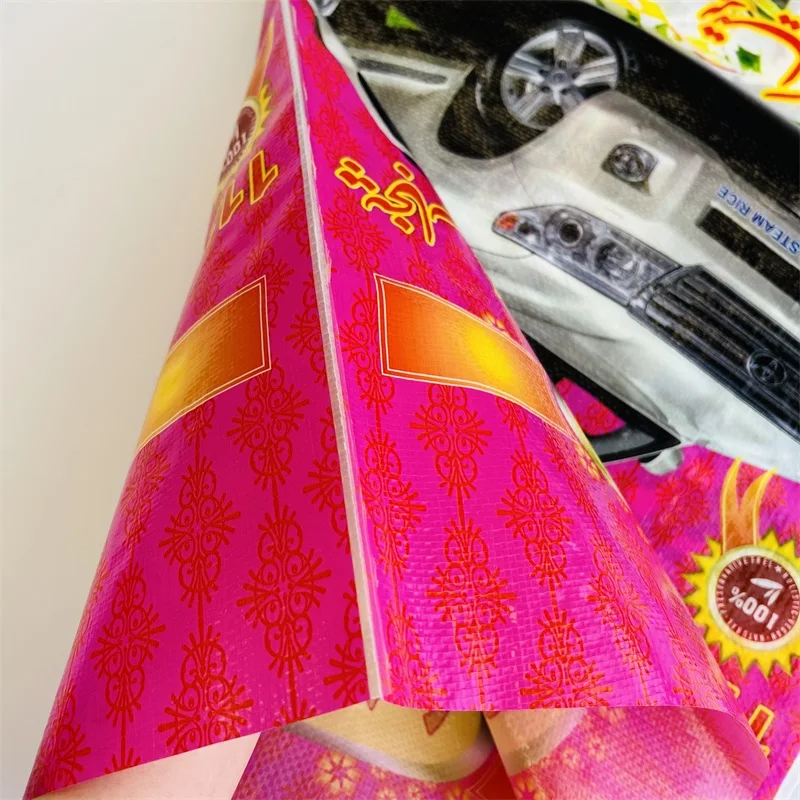 25kg 50kg washing powder packaging sack  weave plastic sacks empty rice poultry feed packing