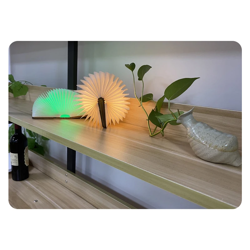 Online Selling Wooden Cover Rechargeable Flexible Book Reading Lights Book Lamp