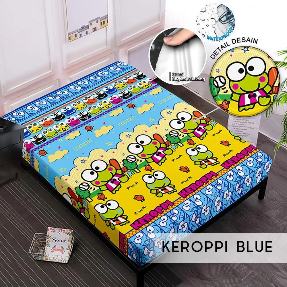 custom print bedding fabric keroppi frog 3d printed cartoon home duvet covers sets fabric plain brushed 100% polyester for kids