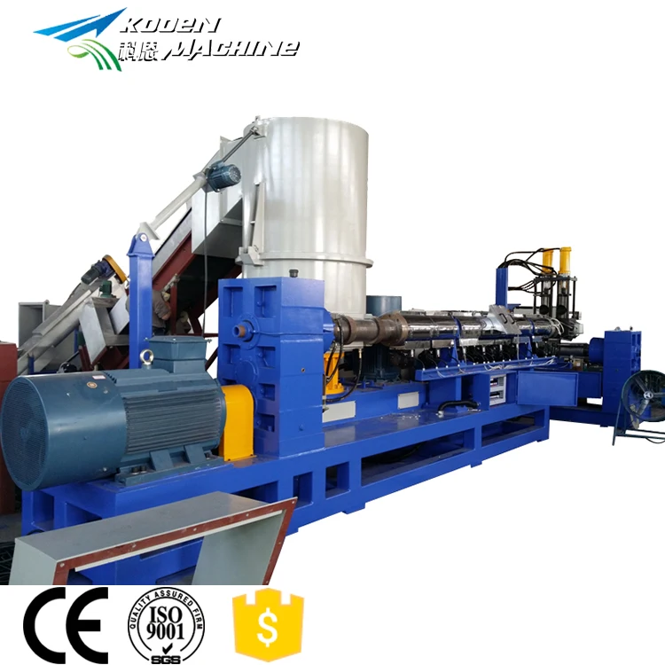 high safety performance waste ldpe film plastic granulator machine to produce pp barrel water ring pellet