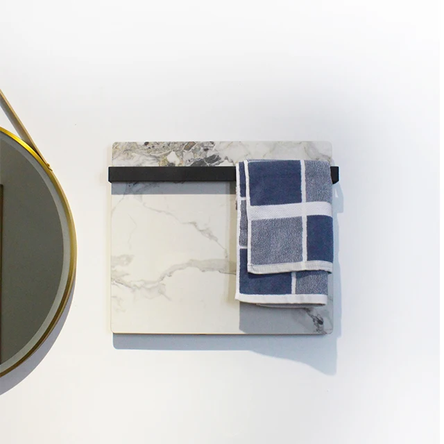 CERAWARM Мраморная Панель с электрическим подогревом, полотенцесушитель для ванной комнаты, стойка для полотенец с подогревом