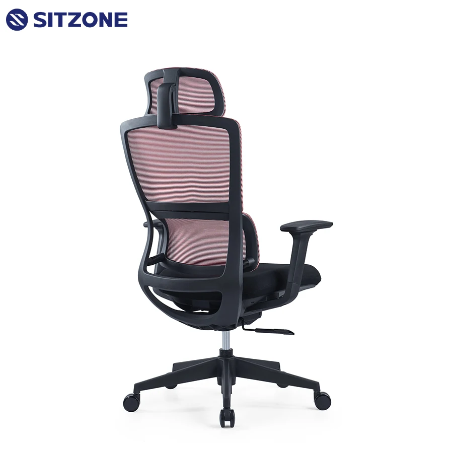 Sitzone Factory Sales High Back Adjustable Swivel Office Furniture Executive Staff Work Ergonomic Mesh Chairs For Office