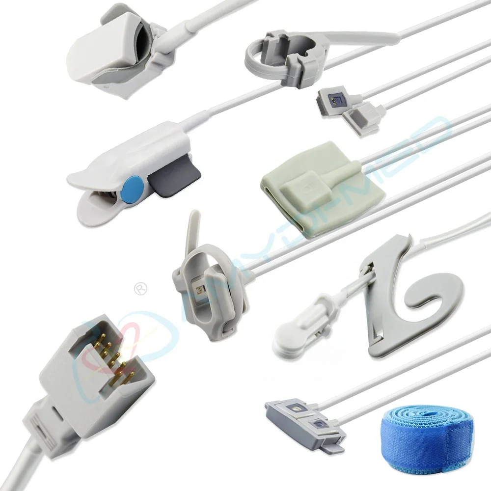 Amydi-med Sensor de SpO2 Amazo Hot Selling Compatible With 1863 LNCS DCI Adult SpO2 Sensor TPU Finger Clip Sp02 Sensor