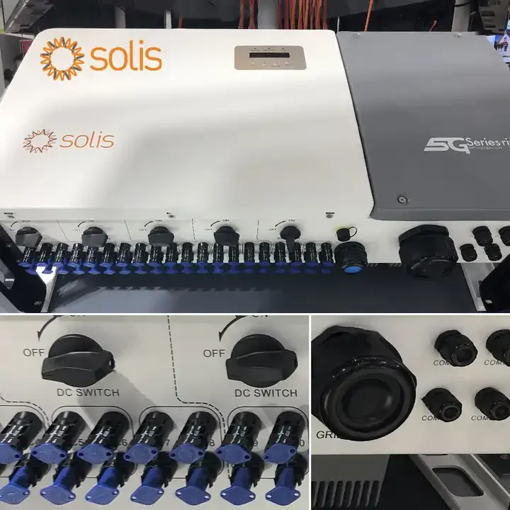 Solis 80kw 100kw 110kw kit energia solar inverter  on grid solis 5g inverter with wifi