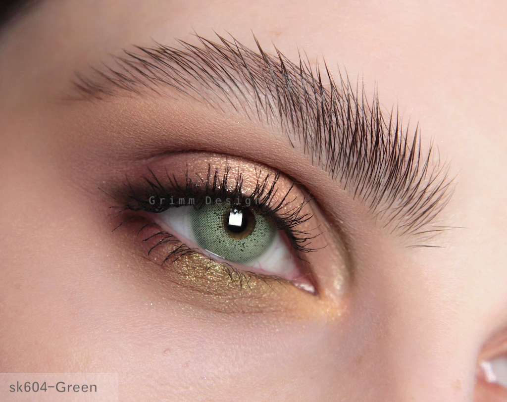 sk604 Green Luminous Wholesale Cheap contact lenses cosmetic Nature Look New Look contact lens cosmetic