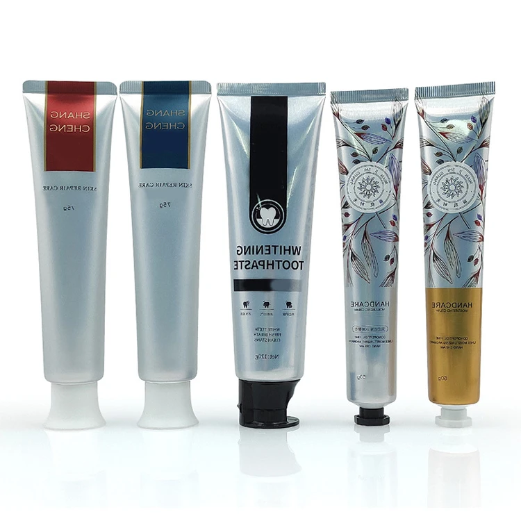 Лидер продаж тюбики для крема глаз контейнер косметической зубной пасты индивидуальная алюминиевая трубка рук с крышкой