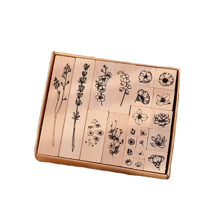 Frame standard journaling diary album decoration vague border wooden stamp