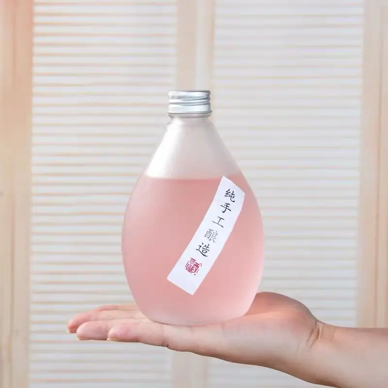 Wholesale 280ml 350ml 500ml clear glass bottles for juice