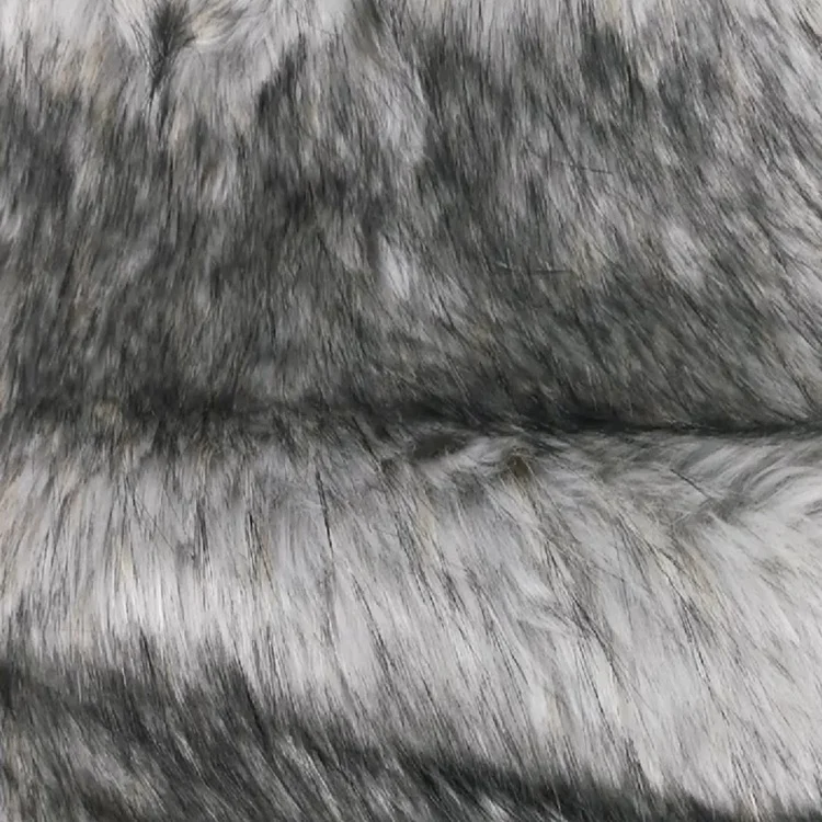 Wholesale High Quality Eco Friendly Custom Luxury Long Pile Fox Wolf Fake Fur Artificial Faux Fur Fabric