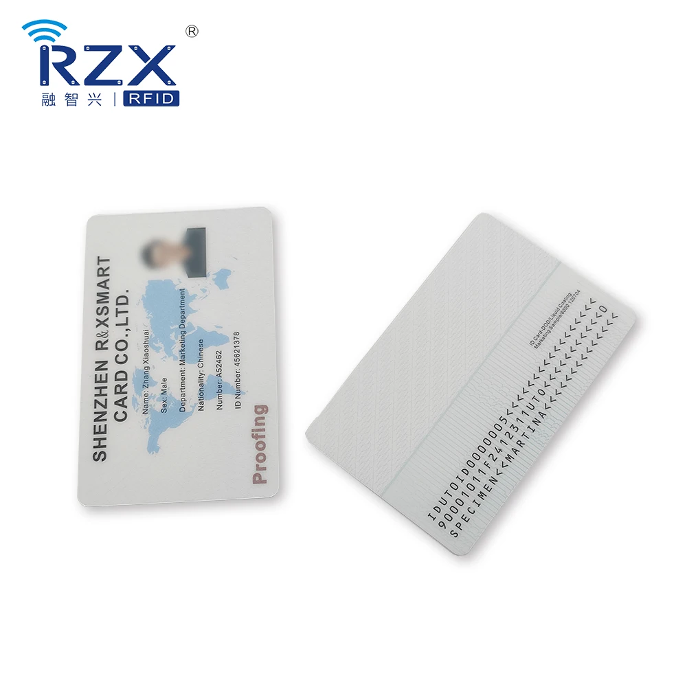 High Quality Printable Polycarbonate ID Card Pc Material Printing Hologram ID Photo Card