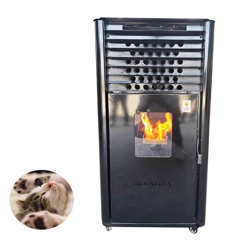 Factory directly sale stove wood and pellet smoke extractor pellet stove with control board screen for home