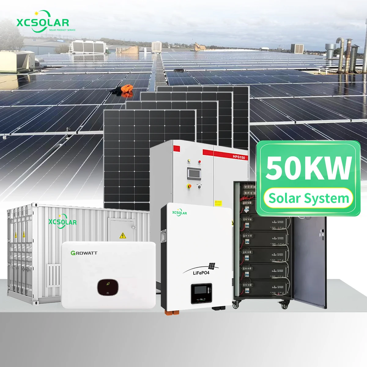 Factory Price 50kw 20kw 100 kw on grid lifepo4 Battery Energy Storage Off Grid Hybrid Commerce Solar Energy System for Hotel//