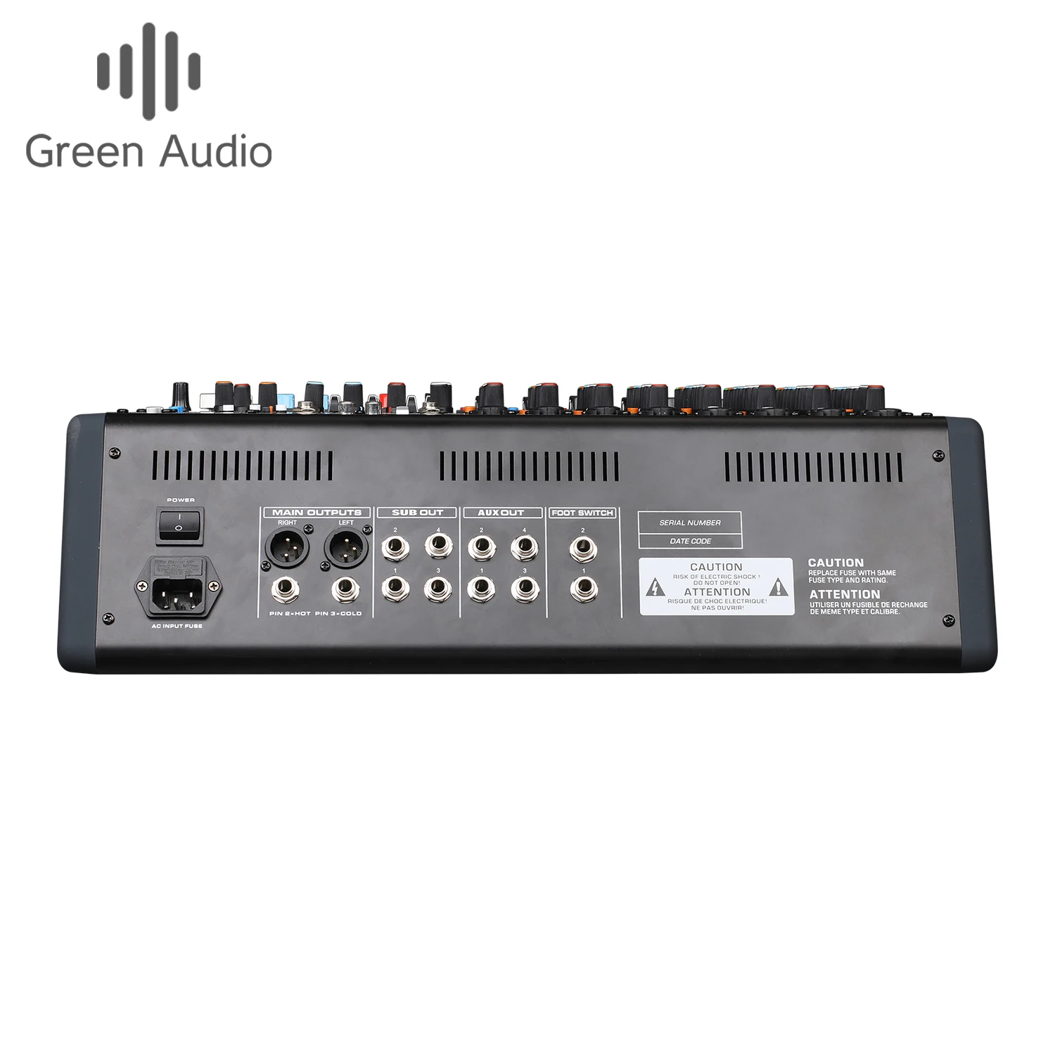 GAX-TF10 Professional Audio Mixer With Bt Reverb Effect Device Dj mixing console Audio Sound System For Bar Party