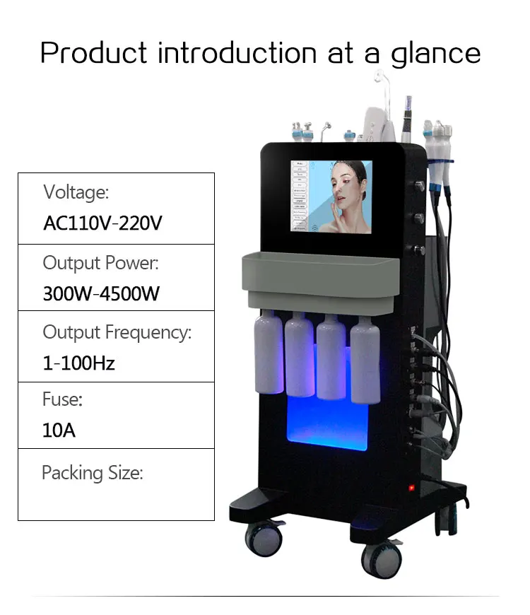2023 Hydra Microdermabrasion Machine Oxygen Jet Peeling Hydrodermabrasion Facial Machine Portable Diamond Peeling machine