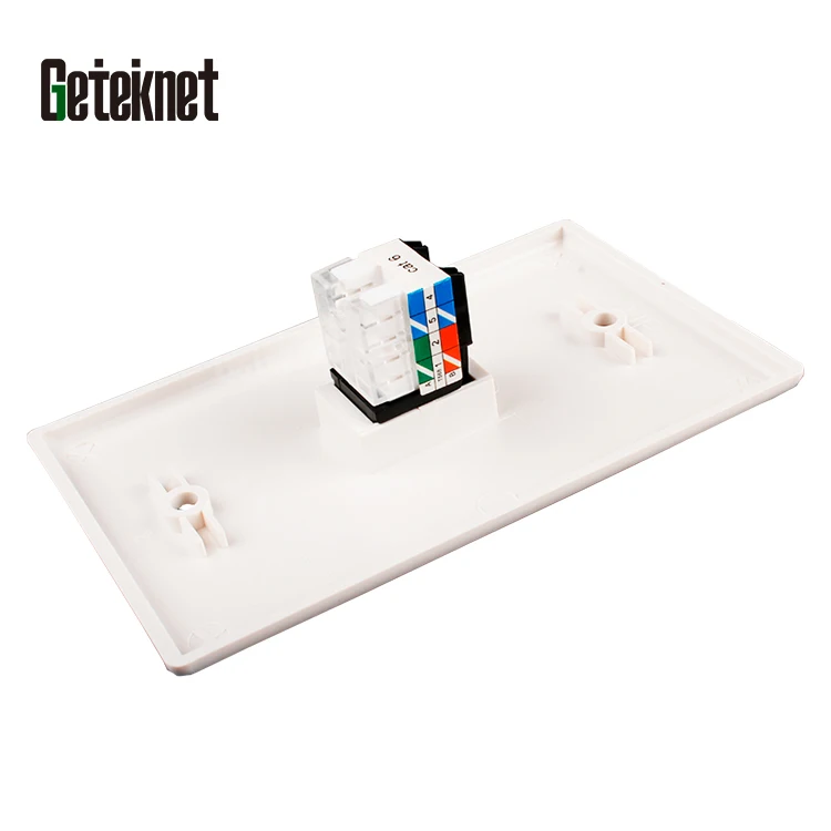 Gcabling USA 1port RJ45 Face Plate ABS Network wall faceplate RJ45 America type wall plate
