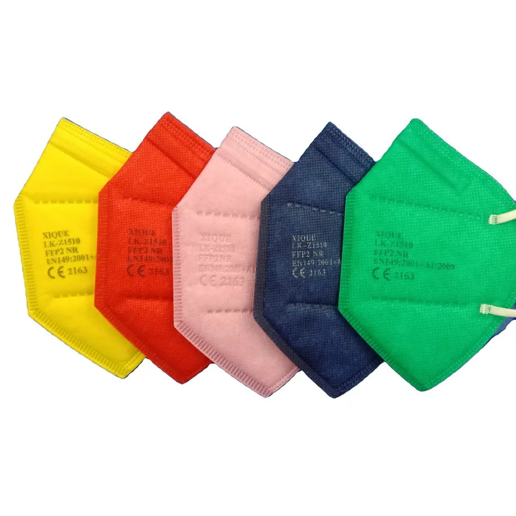 Colorful Disposable Adult Protective FFP2 Face Mask Dustproof Filter 99% Mascarillas CE Certified EN149 Mascarilla