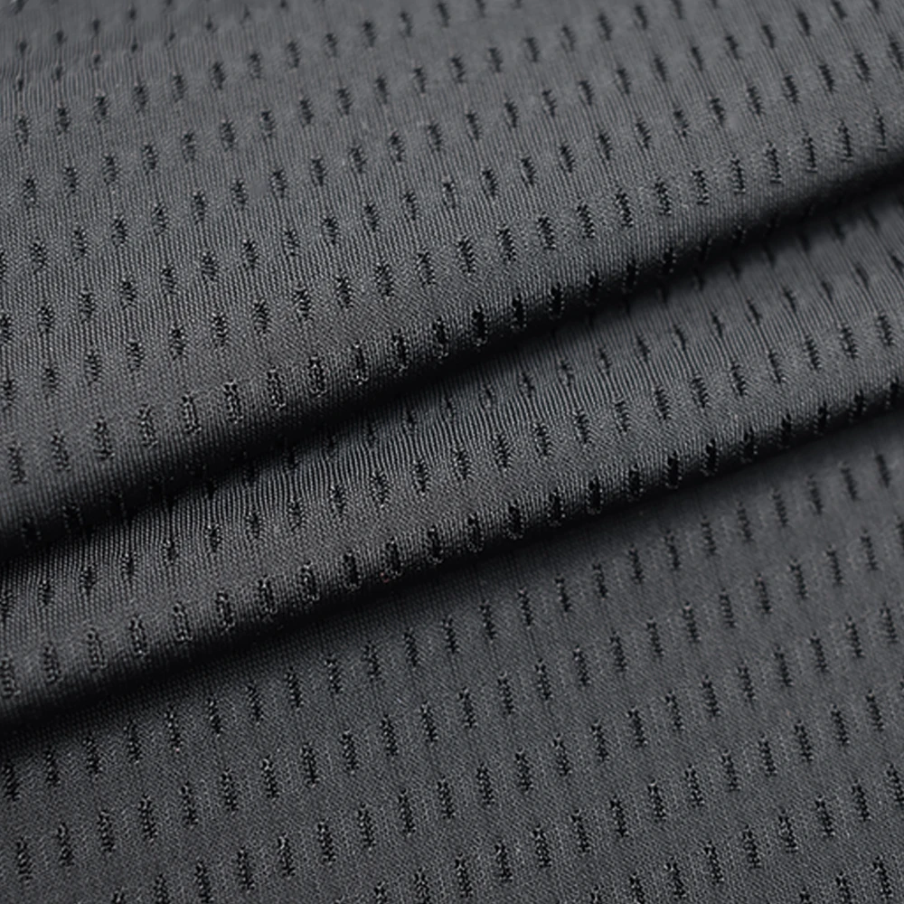 Cool feeling dry fit warp knitting 20 spandex stretch 80 nylon jacquard swimwear fabric for t-shirt