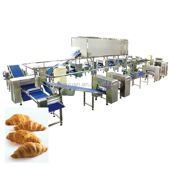 HYSMX-600 Food Processing Line Compete Croissant Production Line Bakery Equipment