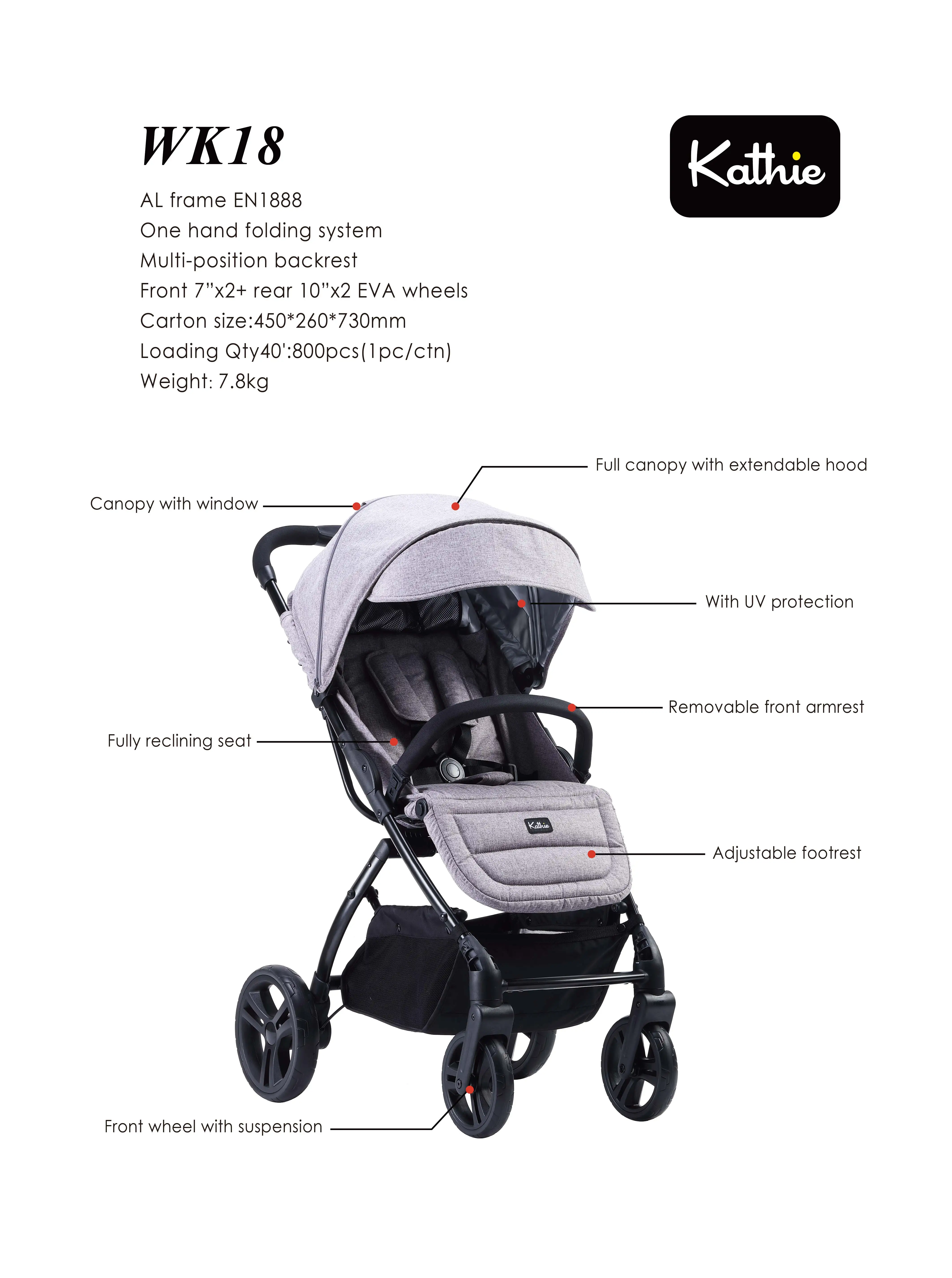 Good Selling New Born cochecito de bebe Folding Baby Buggy Lightweight Stroler Baby Stroller