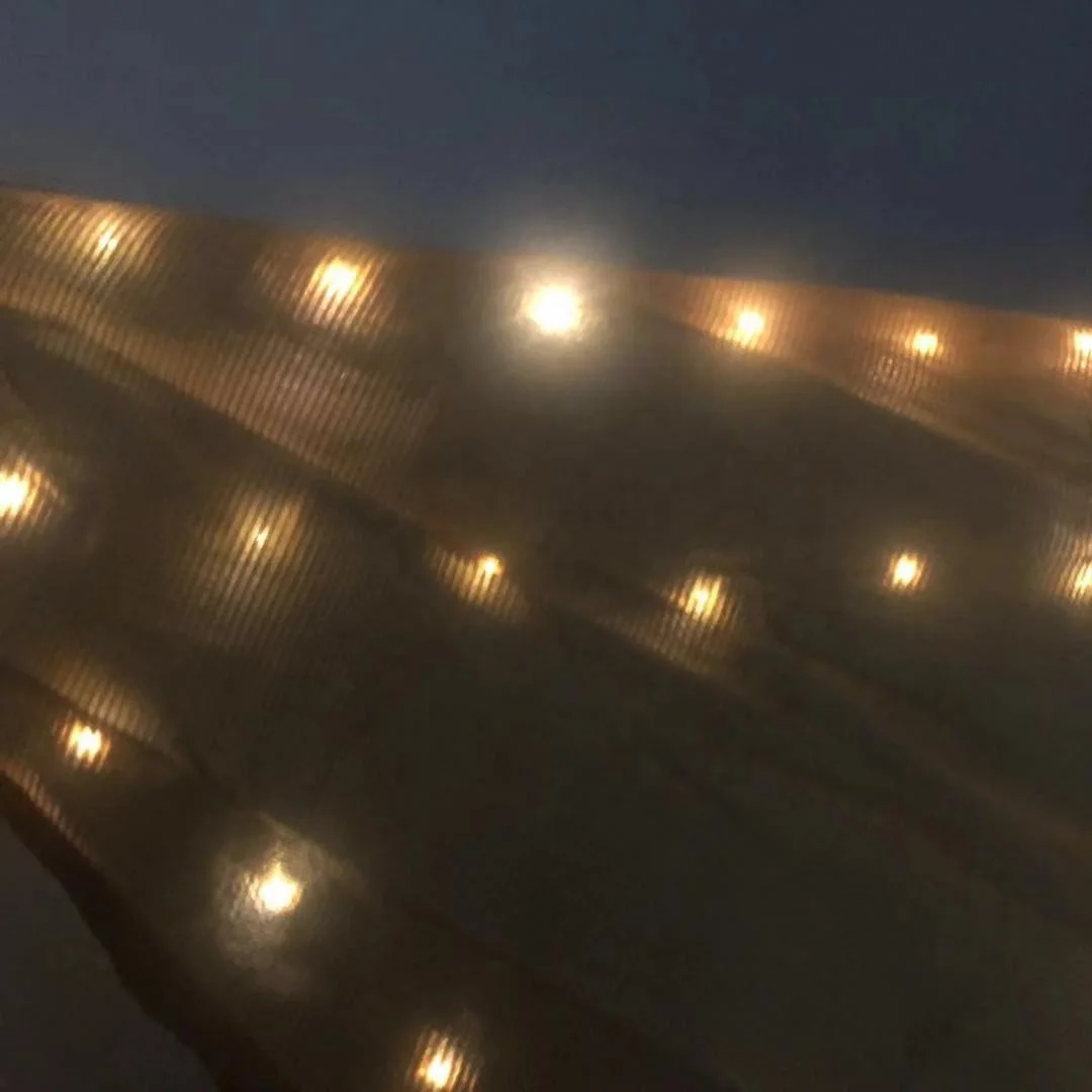 Sun Shade Sail Canopy with LED Lights